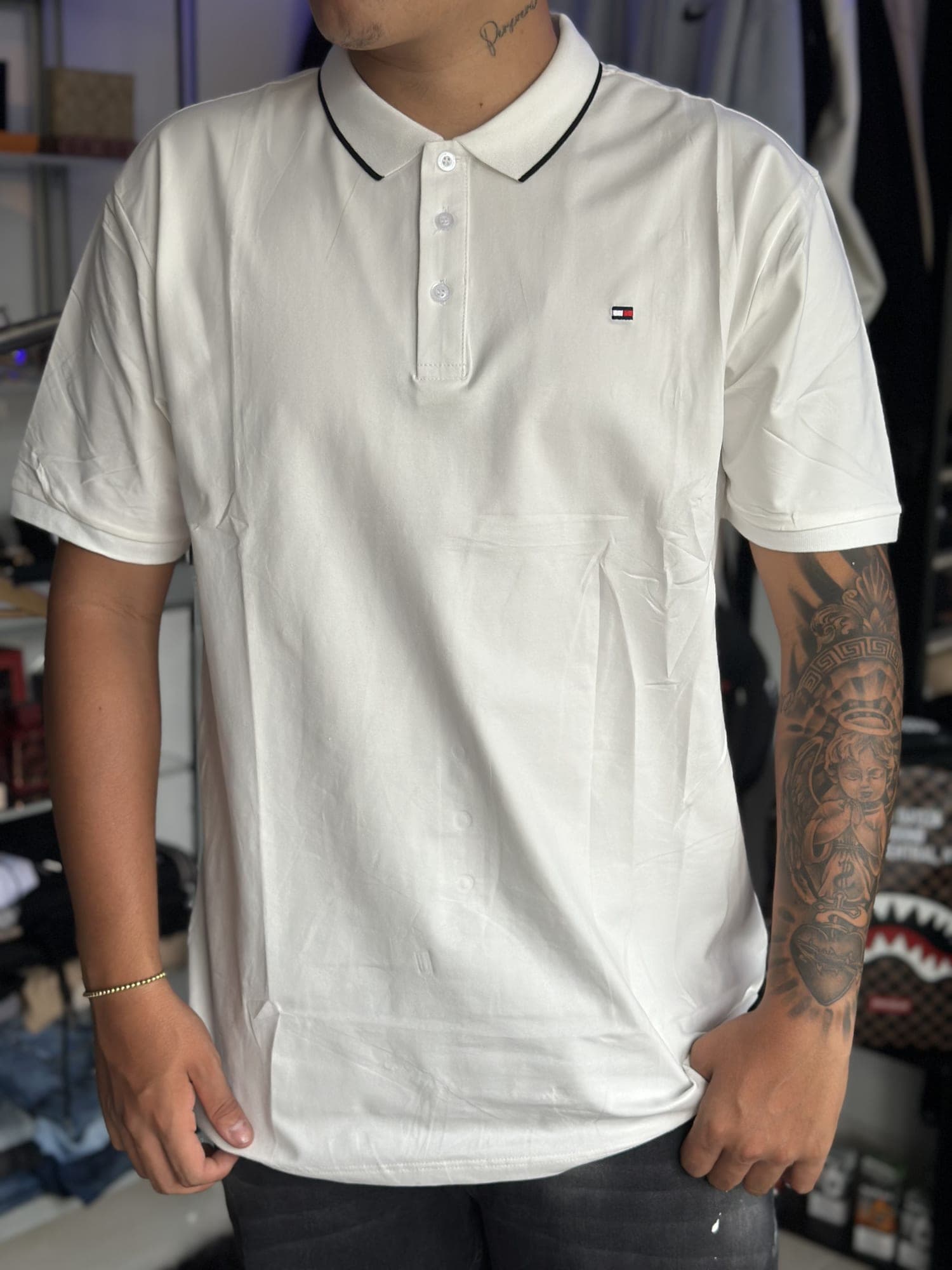 Polo Tommy blanco 1