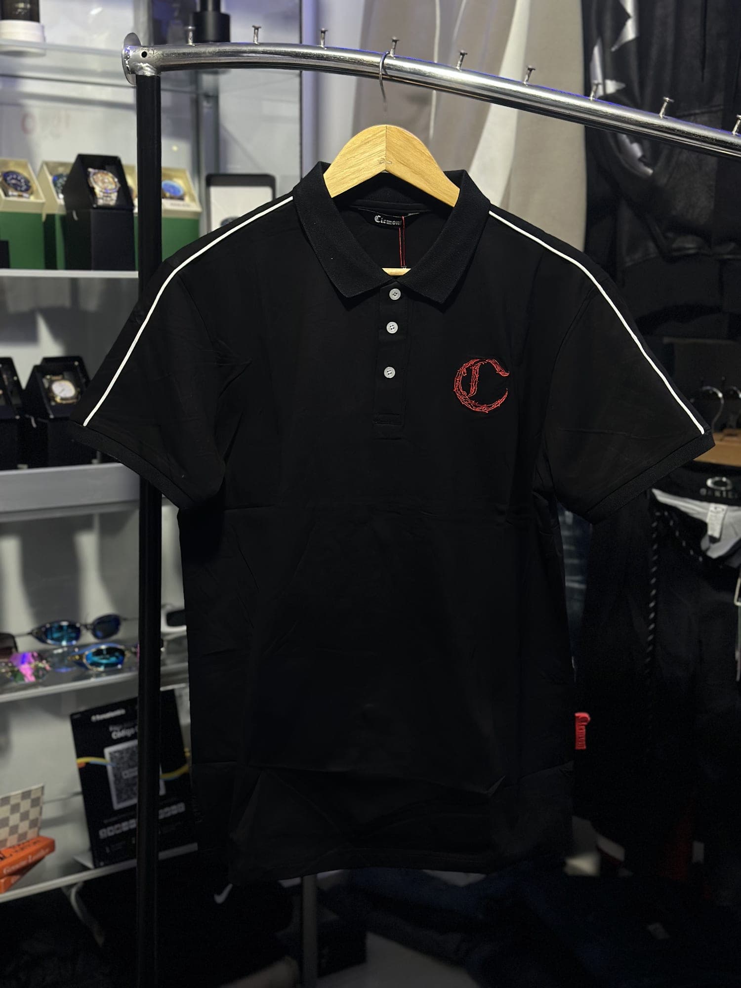 Polo Clemont negro 1